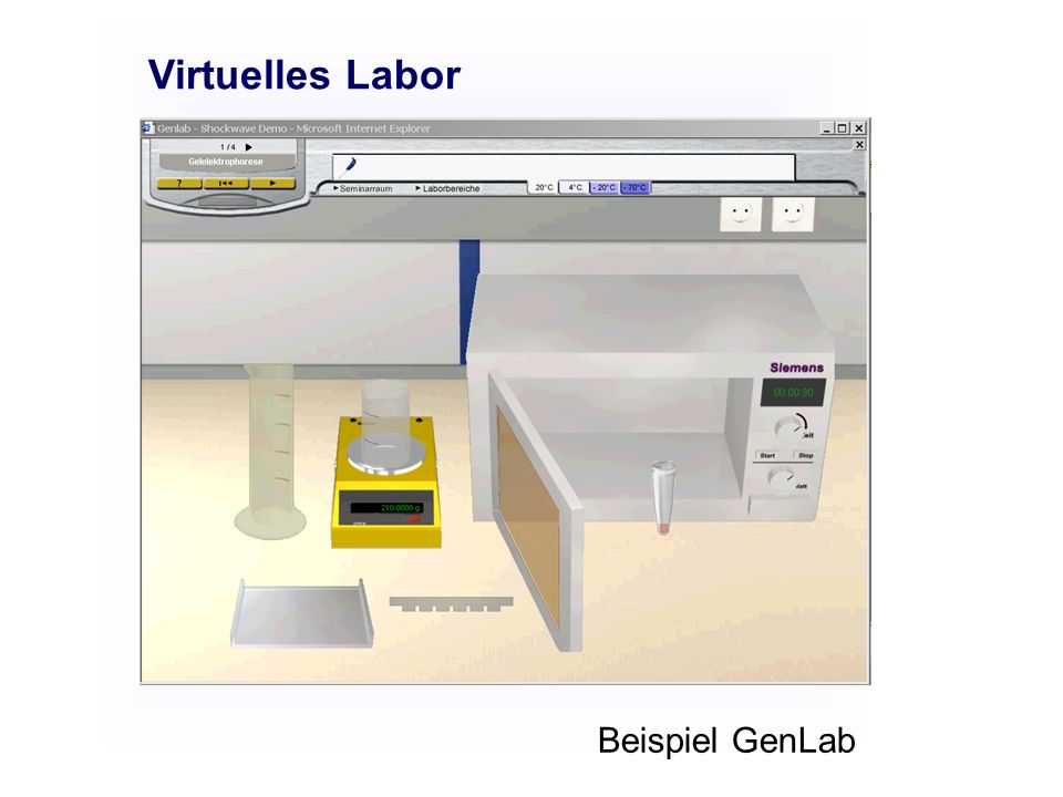 Virtuelles Labor Beispiel GenLab