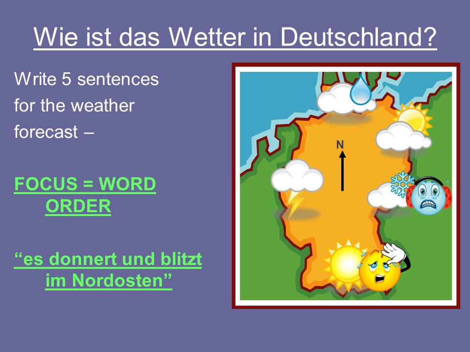 Wie ist das Wetter in Deutschland.