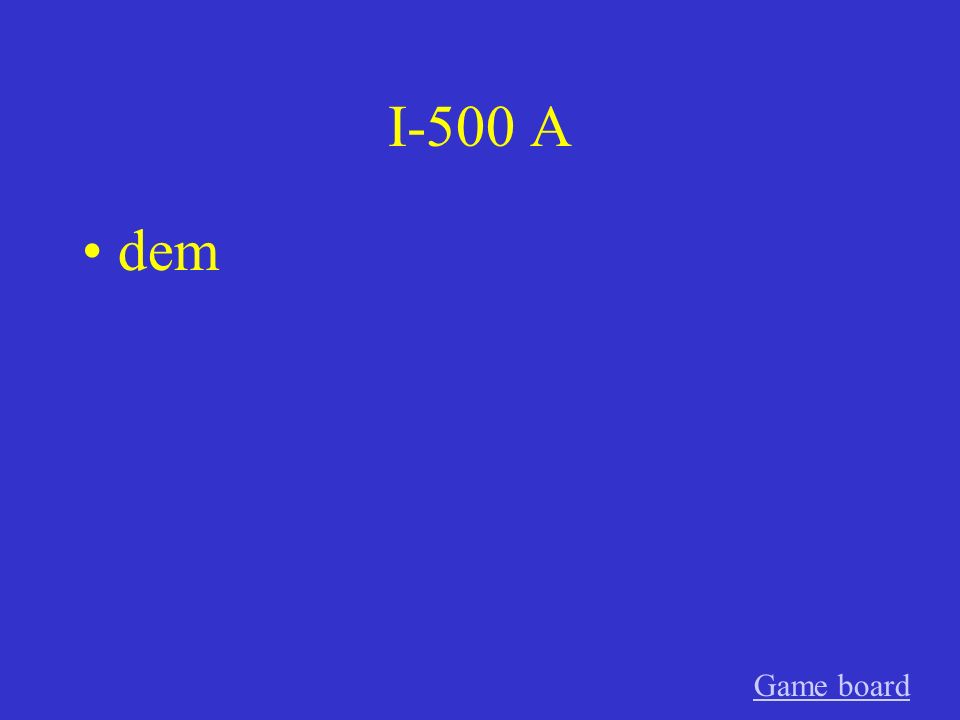 I-400 A den Game board
