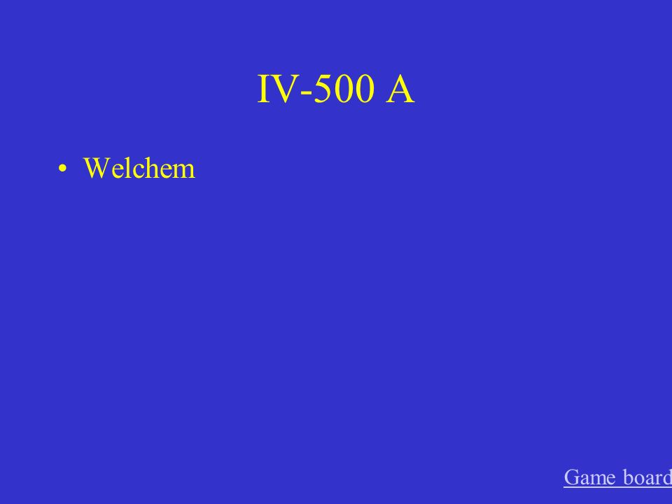 IV-400 A dieses Game board