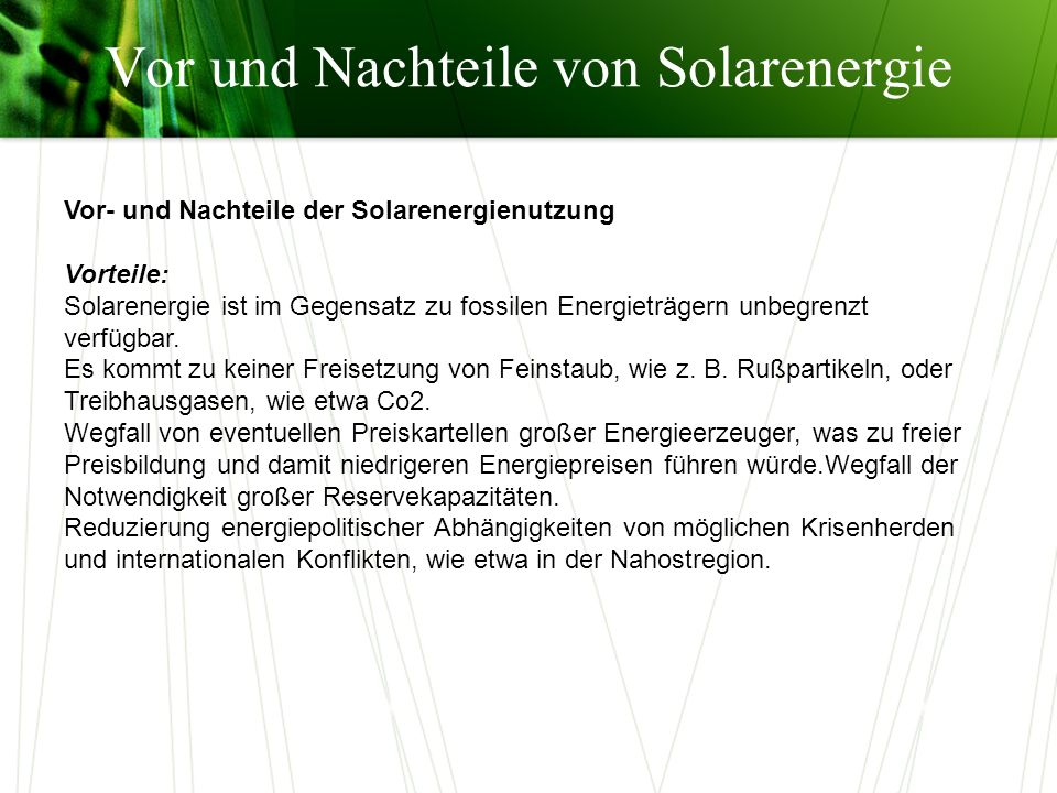 Vor Und Nachteile Von Sonnenenergie Home Ideen Vor Und Nachteile Von Sonnenenergie Tabelle Wohn Design