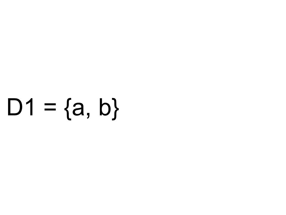 D1 = {a, b}
