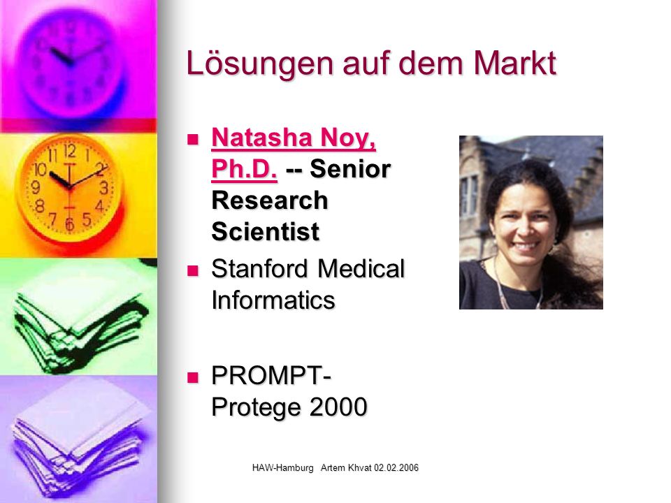 HAW-Hamburg Artem Khvat Lösungen auf dem Markt Natasha Noy, Ph.D.