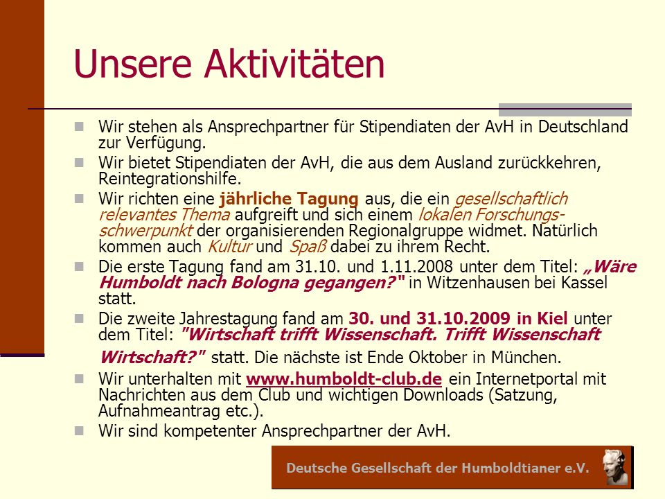 Deutsche Gesellschaft der Humboldtianer e.V.