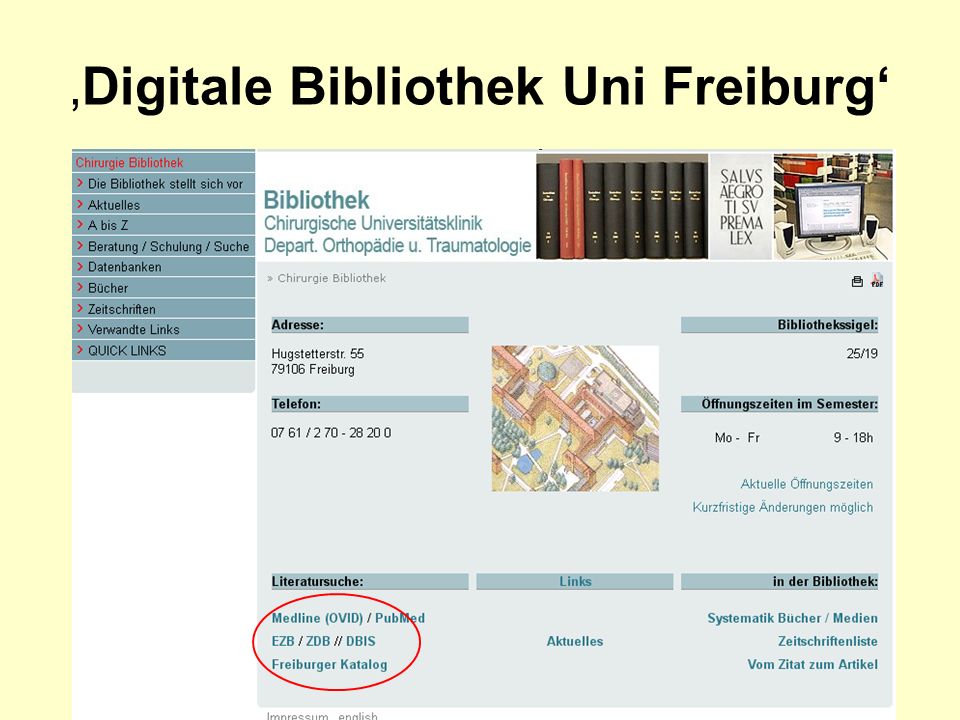 Digitale Bibliothek Uni Freiburg