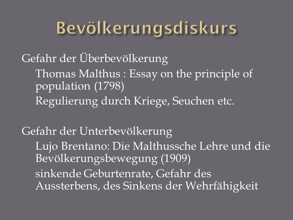 an essay on principle of population an essay on principle of population