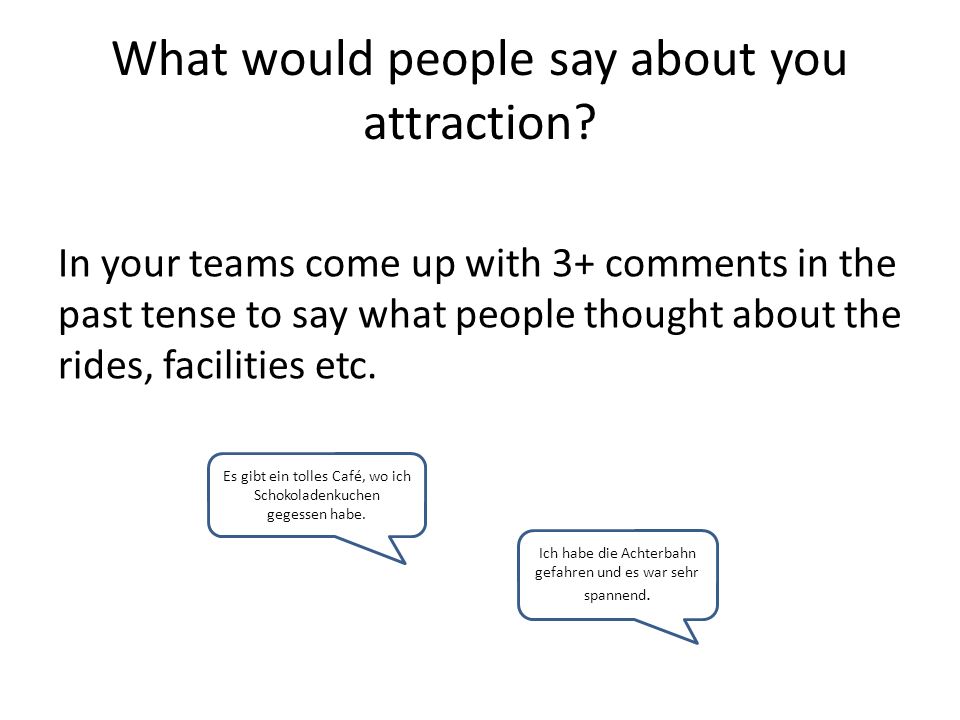 What would people say about you attraction.
