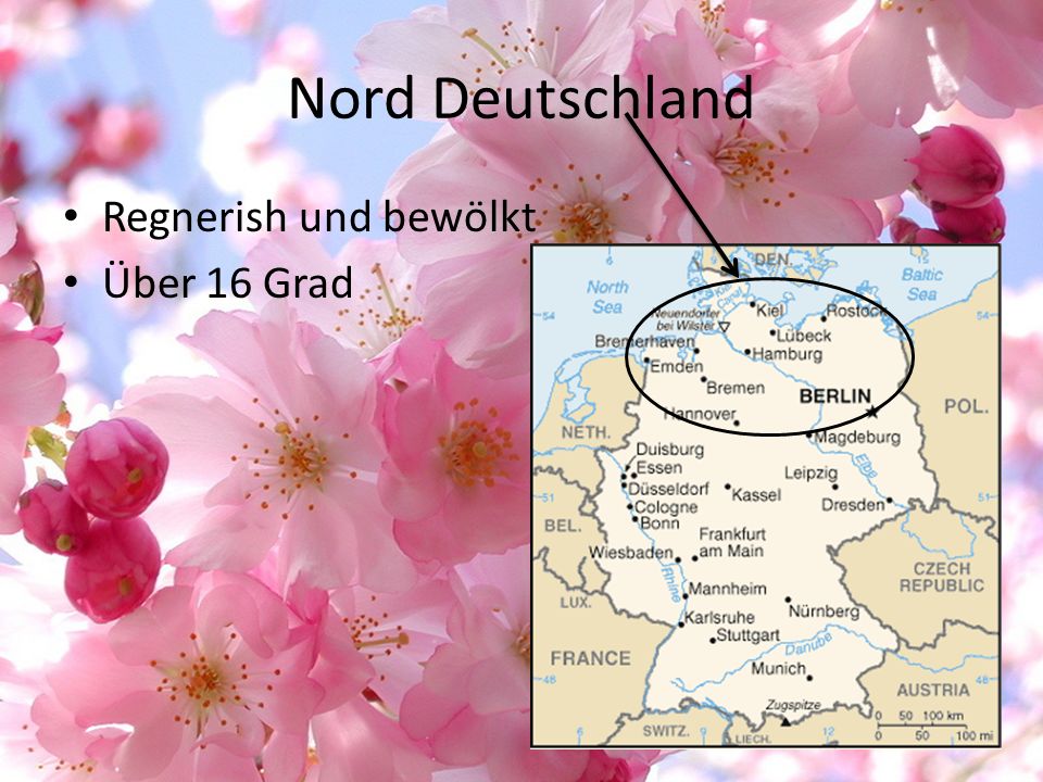 Nord Deutschland Regnerish und bewölkt Über 16 Grad