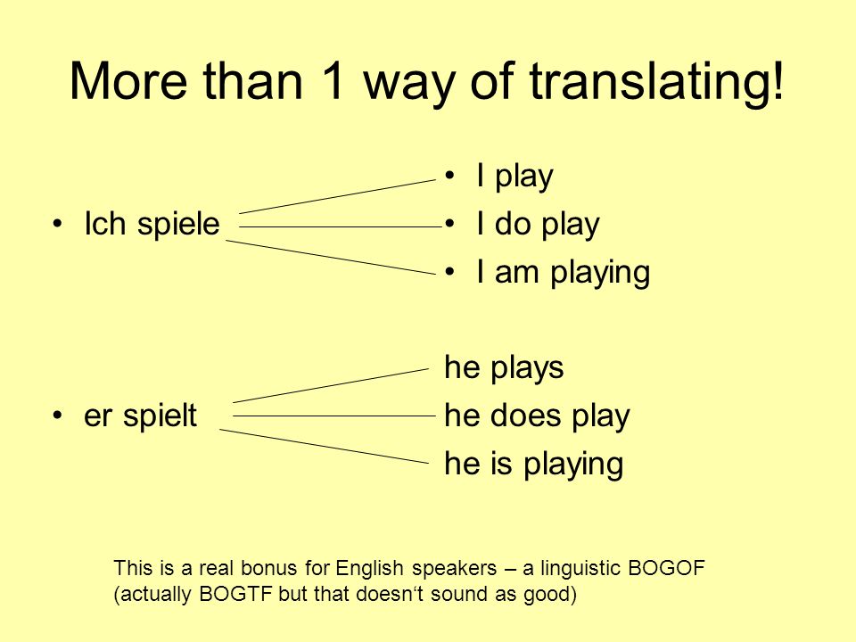 More than 1 way of translating.