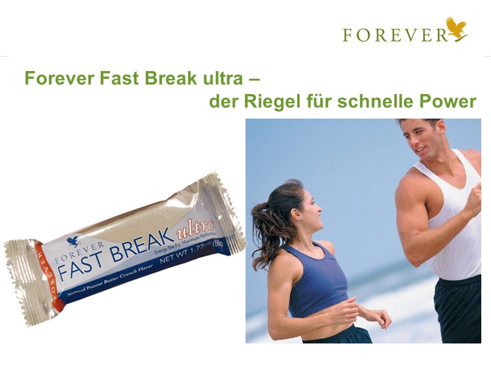 Forever Fast Break ultra – der Riegel für schnelle Power