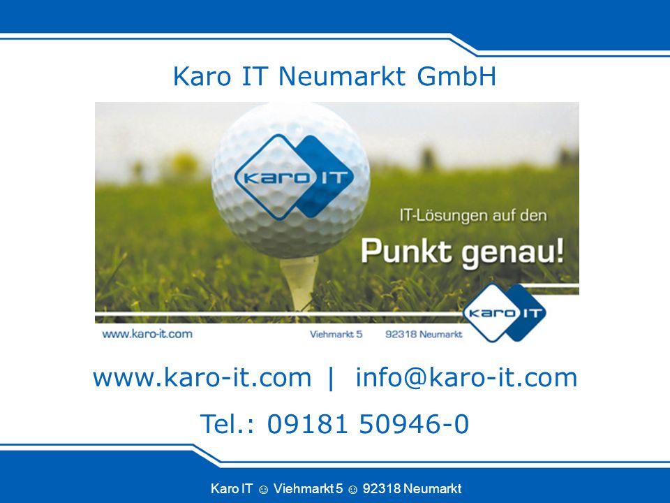 Karo IT Viehmarkt Neumarkt Karo IT Neumarkt GmbH   | Tel.: