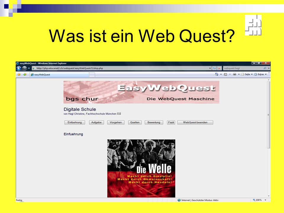 Was ist ein Web Quest