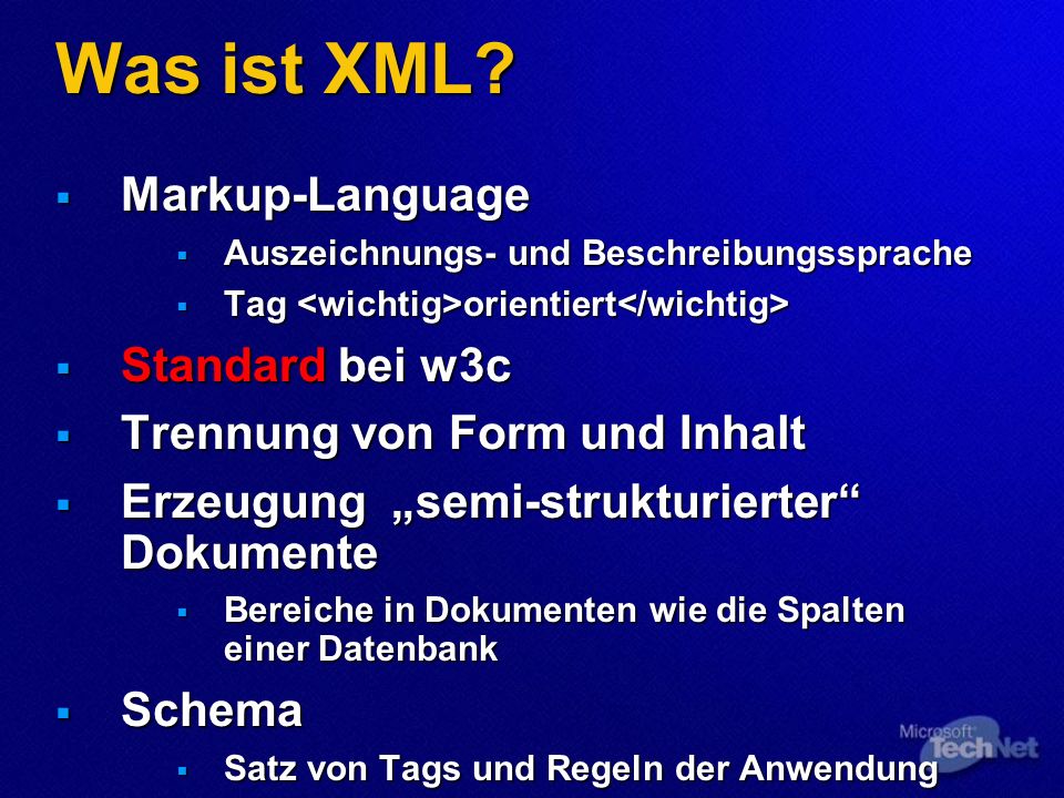 Was ist XML.