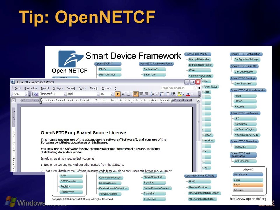 18 Tip: OpenNETCF