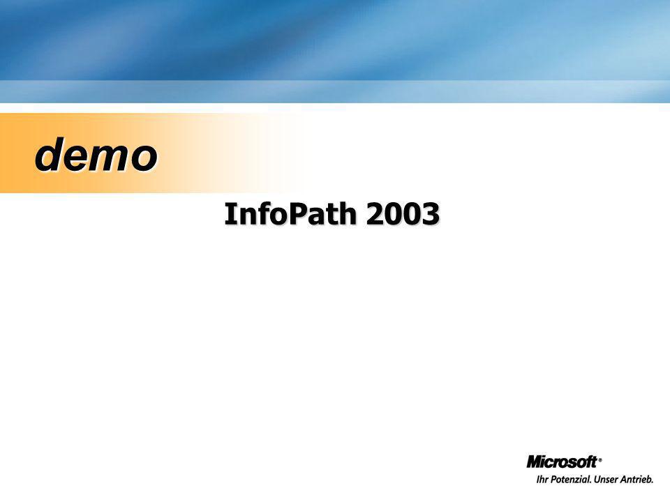 InfoPath 2003 demo demo