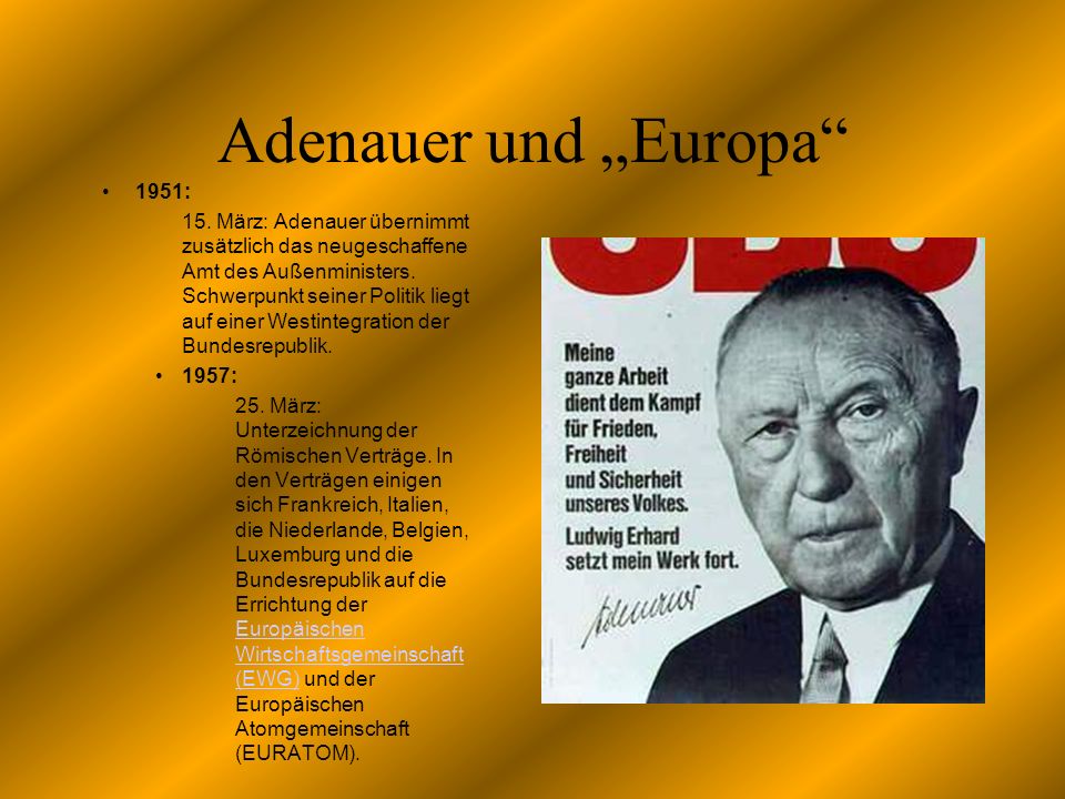 Adenauer und Europa 1951: 15.