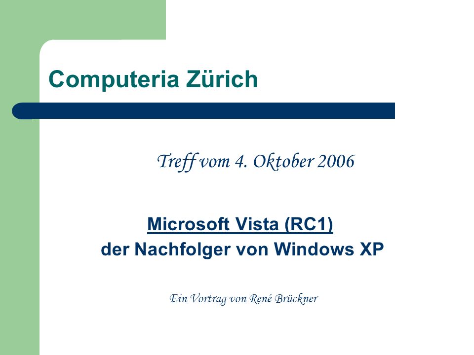 Computeria Zürich Treff vom 4.
