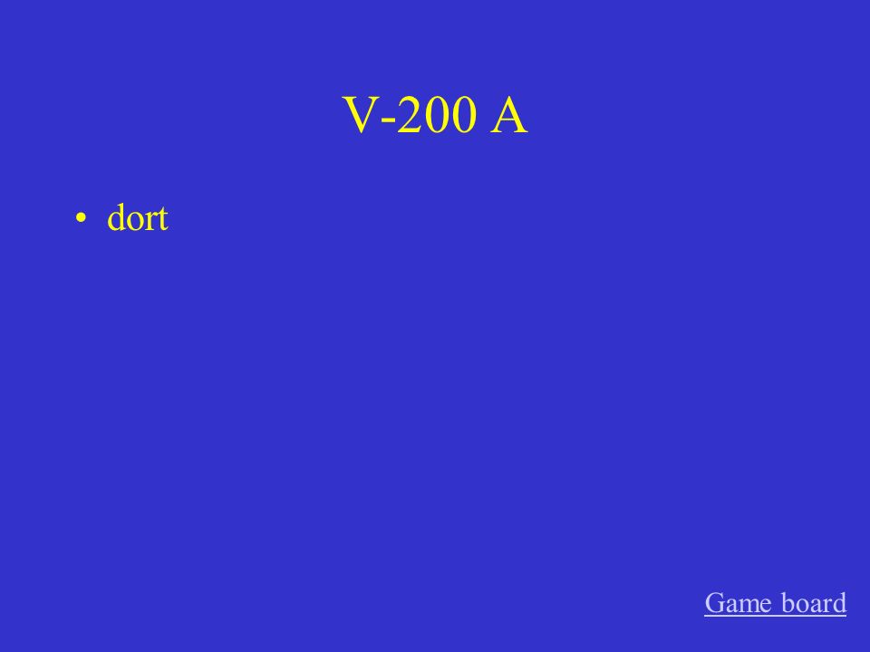 V-100 A Stock, Stockwerk, Geschoss Game board