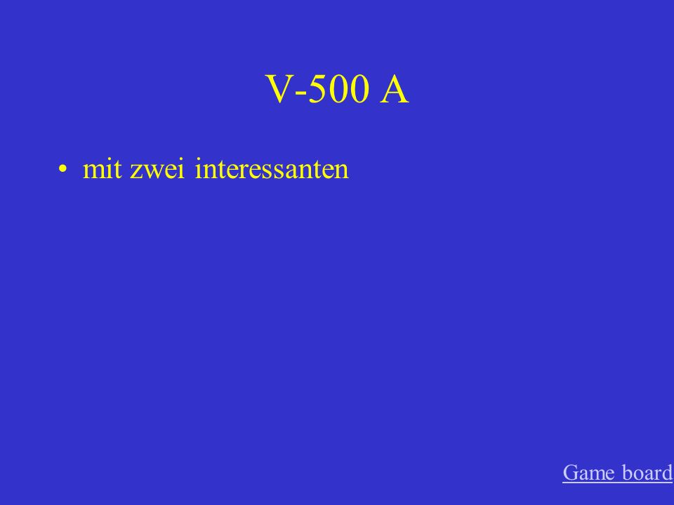 V-400 A Alle netten Game board