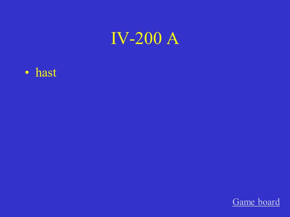 IV-100 A sehe Game board