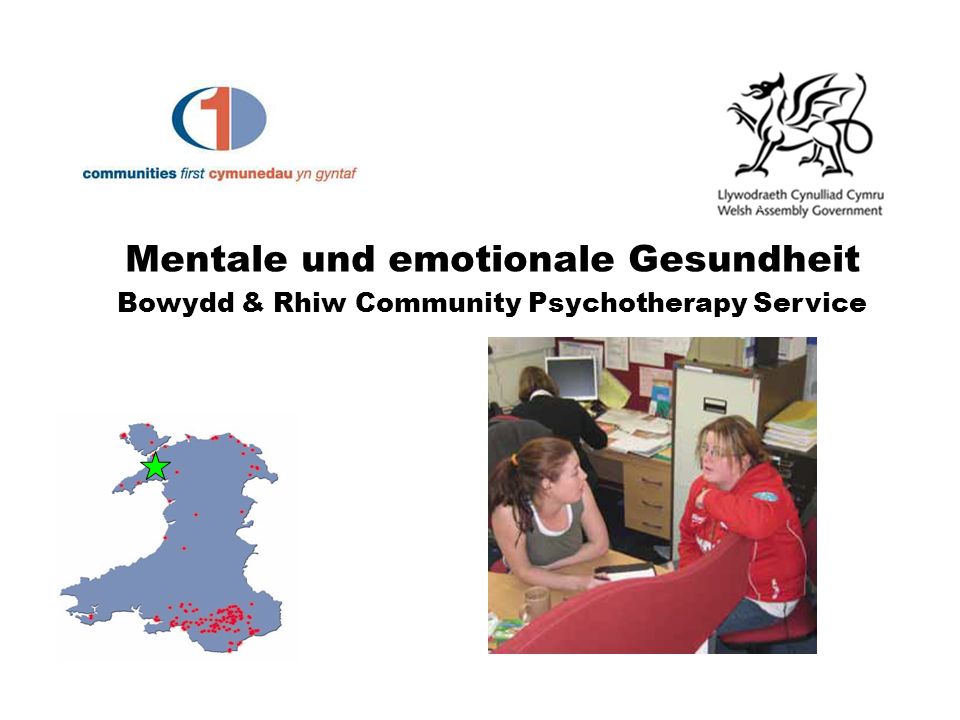 Mentale und emotionale Gesundheit Bowydd & Rhiw Community Psychotherapy Service