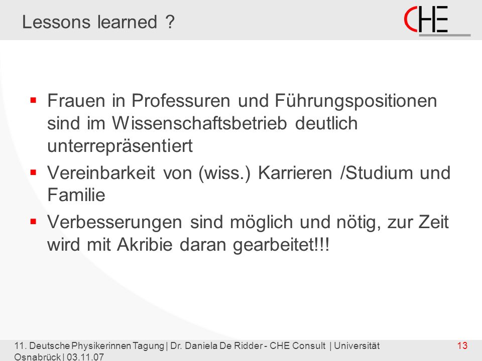 11. Deutsche Physikerinnen Tagung | Dr.