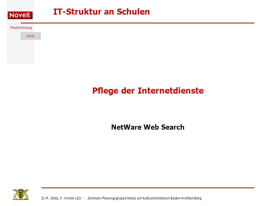 Musterlösung IT-Struktur an Schulen © M. Stütz, F.
