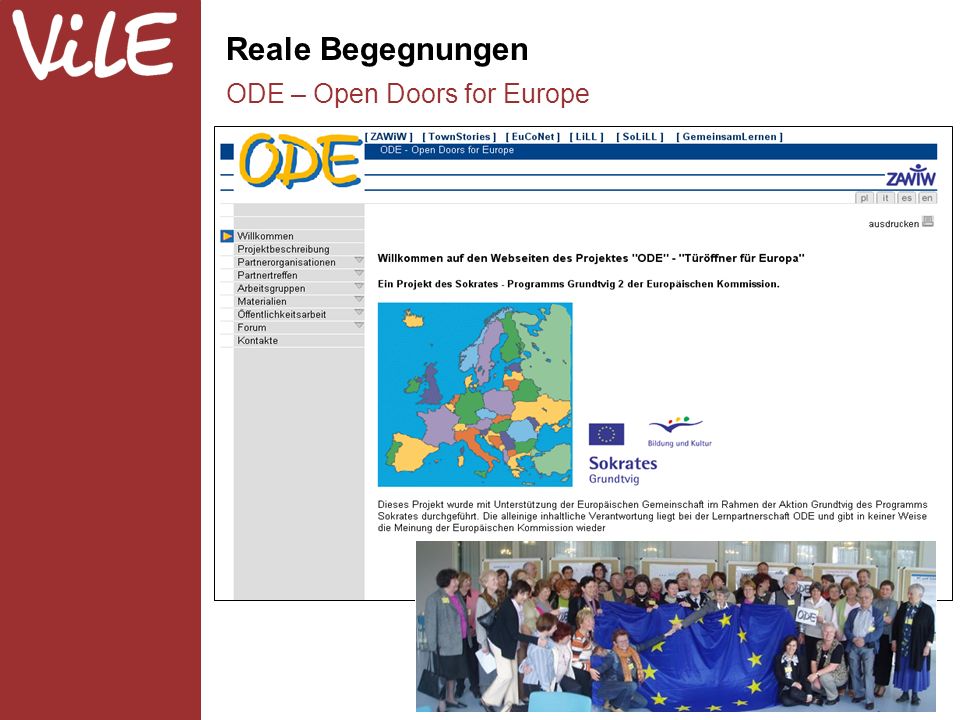Reale Begegnungen ODE – Open Doors for Europe