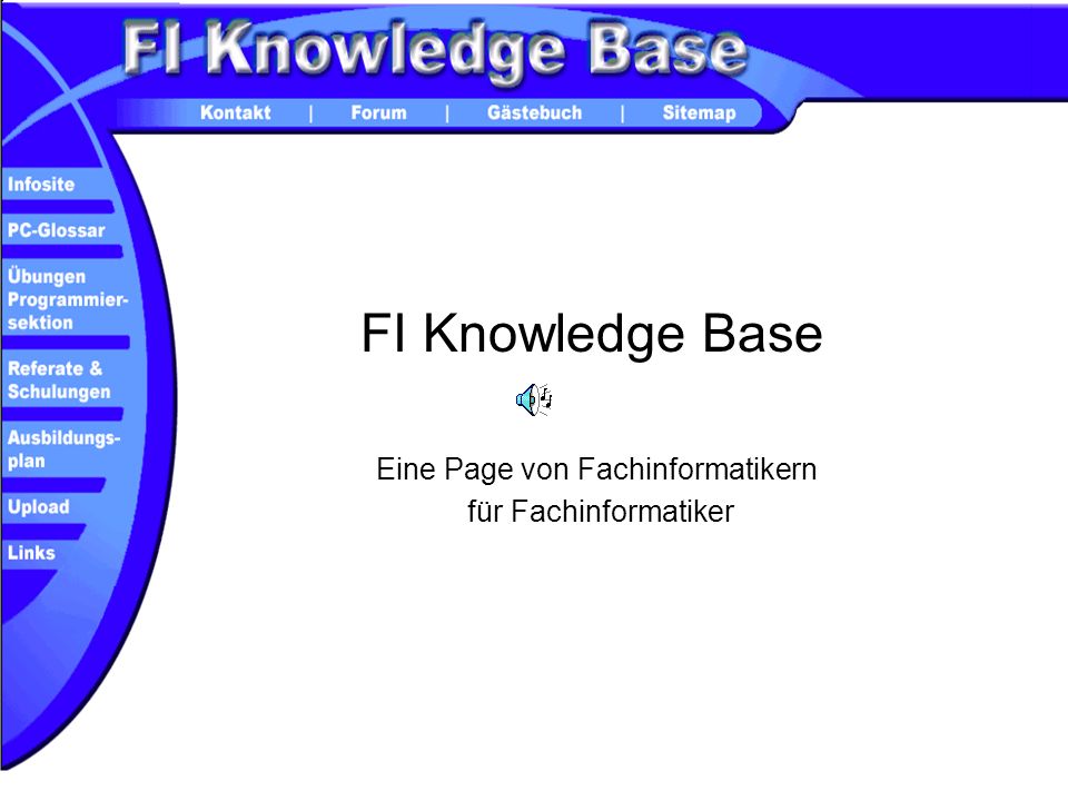 FI Knowledge Base Eine Page von Fachinformatikern für Fachinformatiker