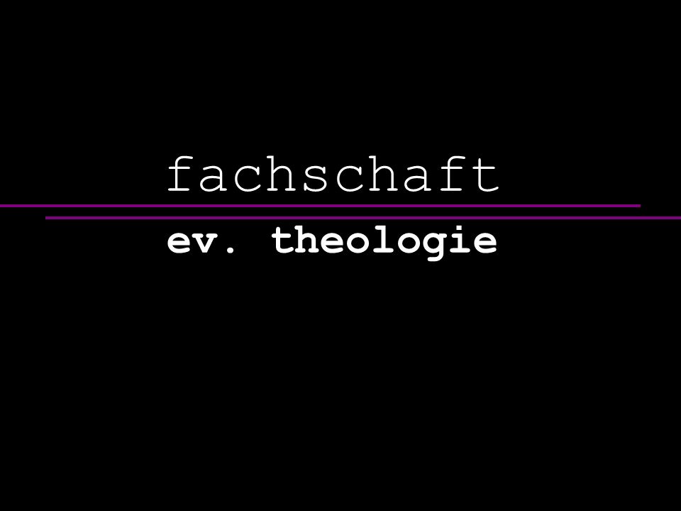 fachschaft ev. theologie
