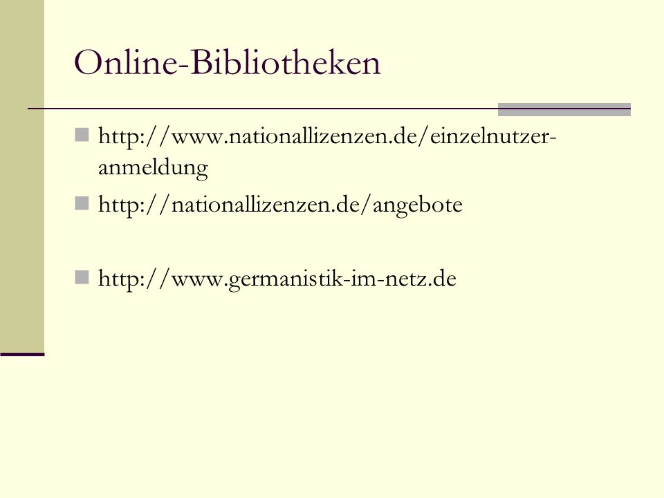Online-Bibliotheken   anmeldung