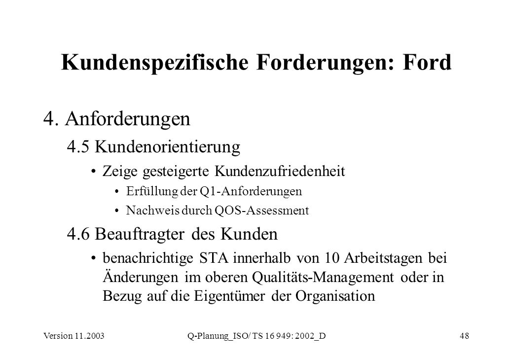 Ford qos assessment #8