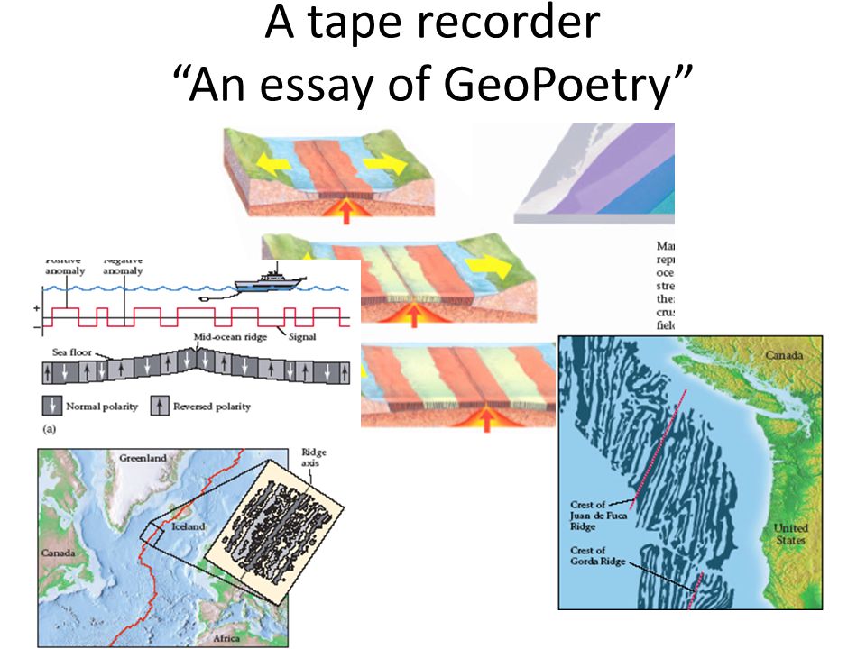 A tape recorder An essay of GeoPoetry