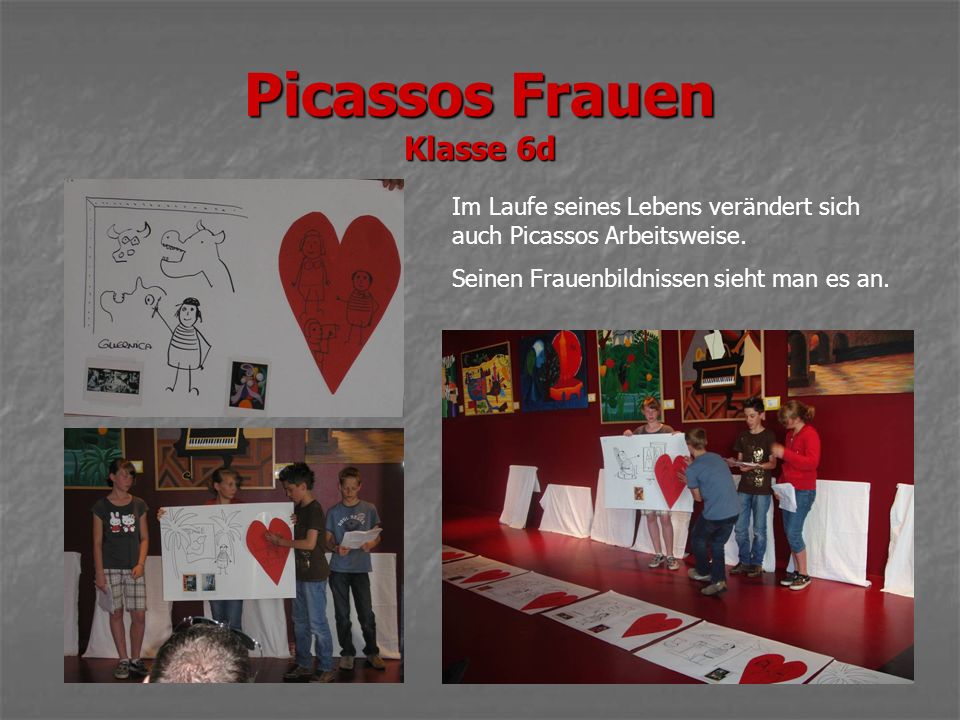 Picassos Frauen Klasse 6d Im Laufe seines Lebens verändert sich auch Picassos Arbeitsweise.