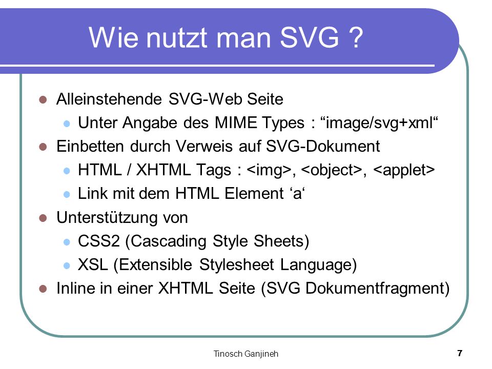 Tinosch Ganjineh7 Wie nutzt man SVG .