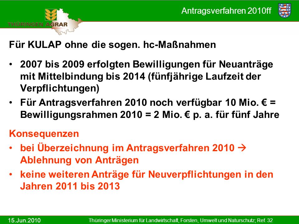 15.Jun.2010 Thüringer Ministerium für Landwirtschaft, Forsten, Umwelt und Naturschutz; Ref.