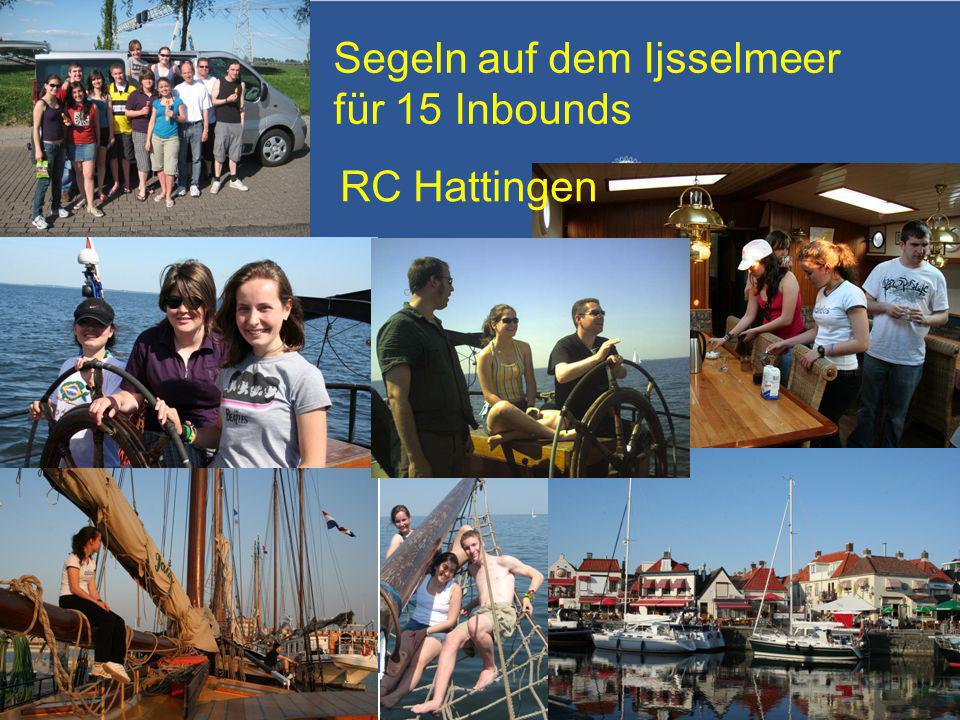 Referent: Martin EggertJugenddienst D1900: Vortragsthema Segeln auf dem Ijsselmeer für 15 Inbounds RC Hattingen