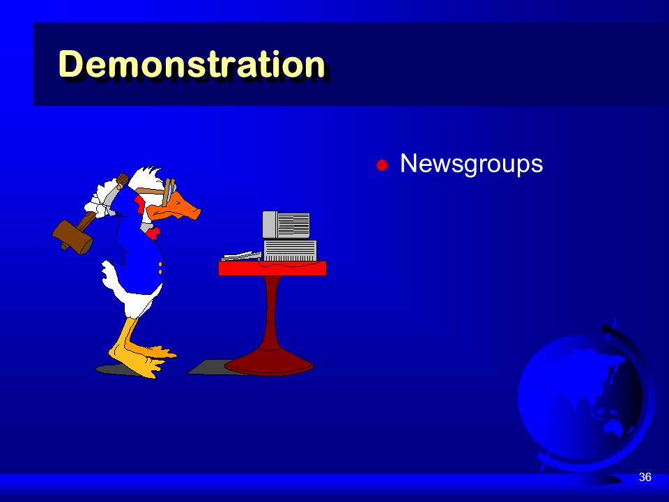 36 Newsgroups Demonstration