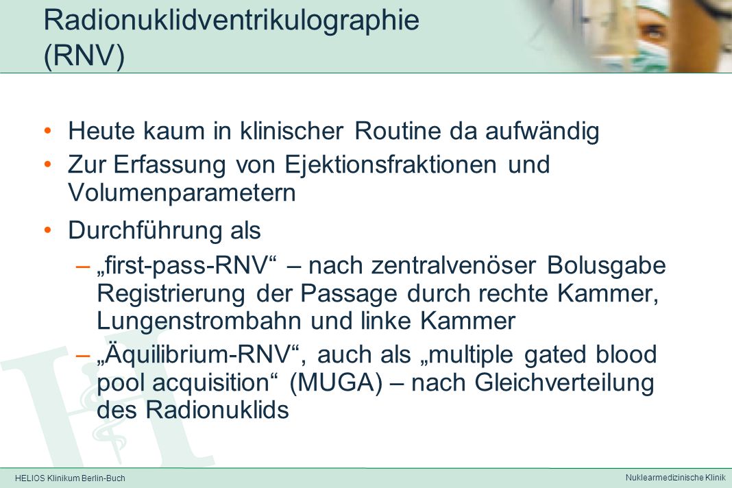 HELIOS Klinikum Berlin-Buch Nuklearmedizinische Klinik Beispiele