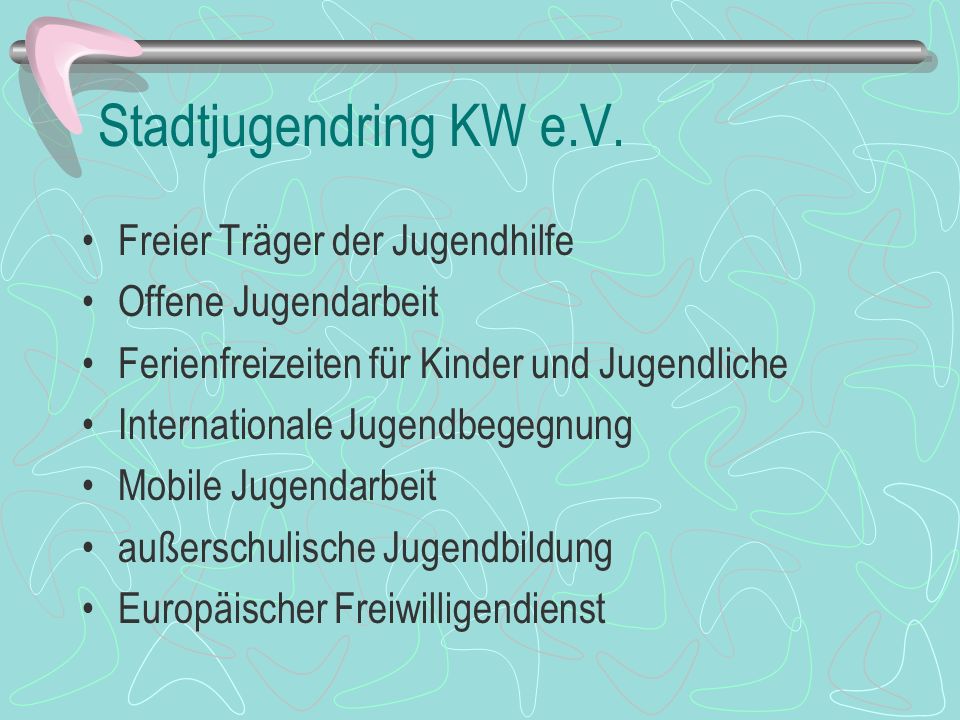 Das Modellprojekt SJR goes Herder Ein Kooperationsprojekt des Stadtjugendring Königs Wusterhausen e.V.