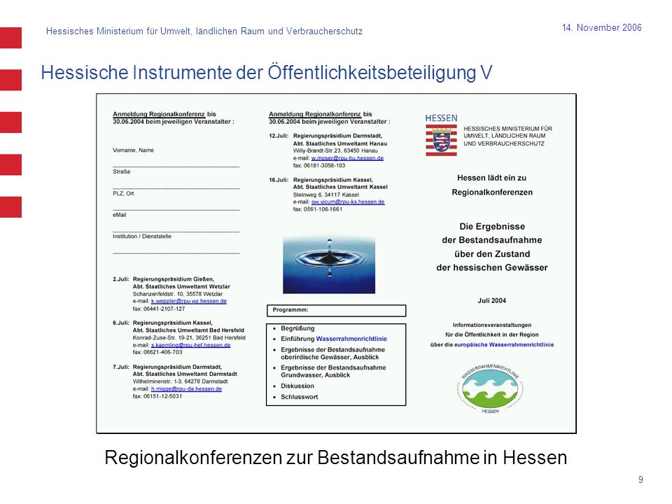 Hessisches Ministerium für Umwelt, ländlichen Raum und Verbraucherschutz 9 14.