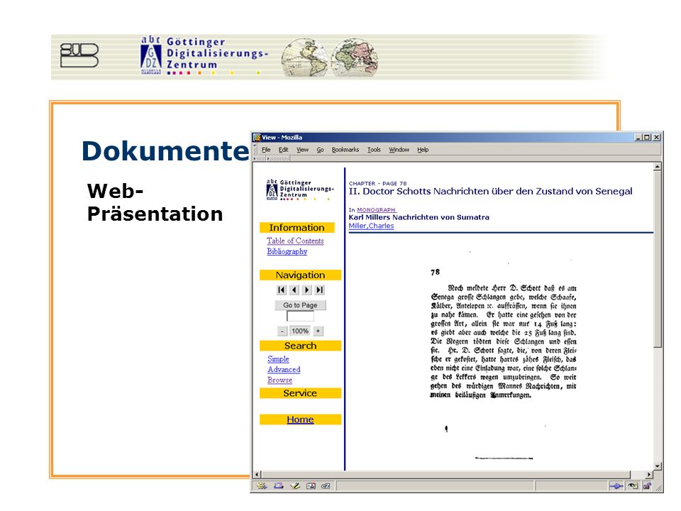 Dokumenten-Management Web- Präsentation
