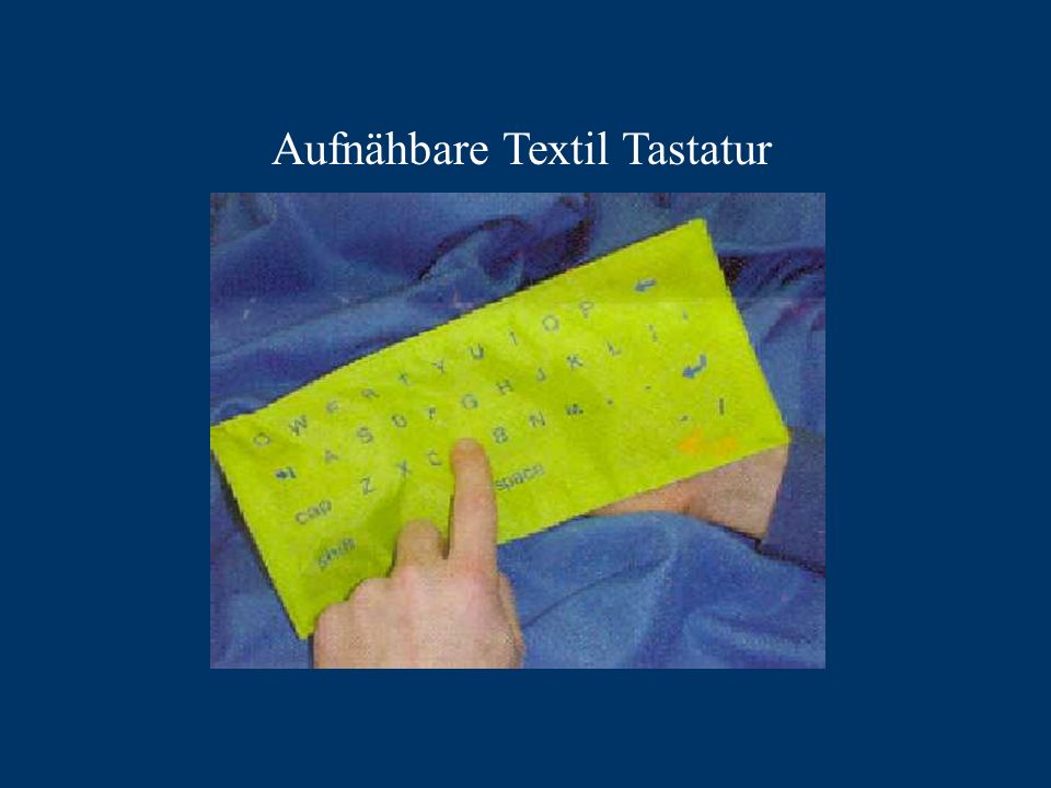 Aufnähbare Textil Tastatur