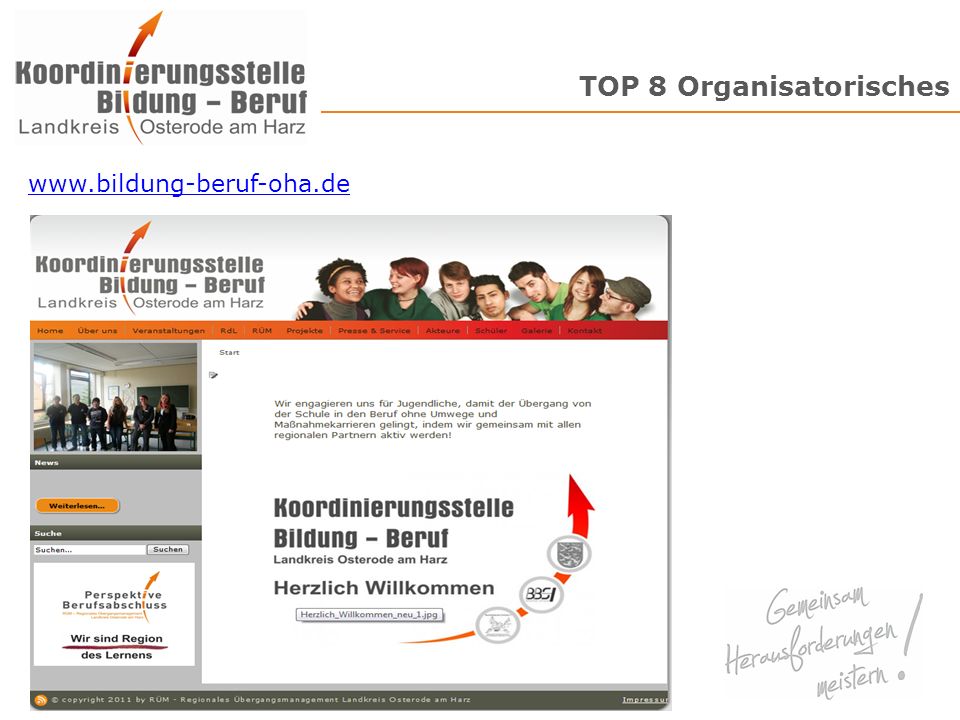 TOP 8 Organisatorisches 12