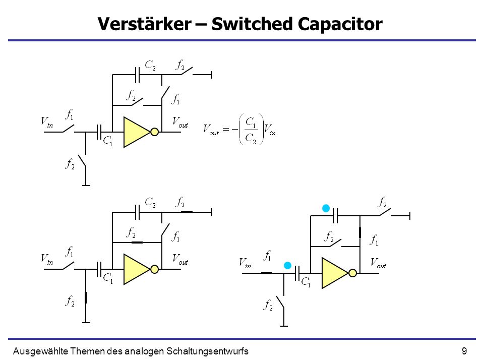 9Ausgewählte Themen des analogen Schaltungsentwurfs Verstärker – Switched Capacitor