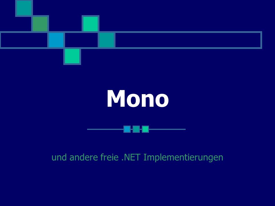 Mono und andere freie.NET Implementierungen