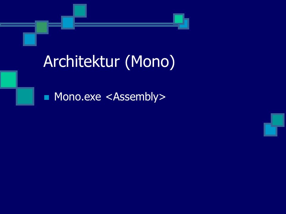 Architektur (Mono) Mono.exe