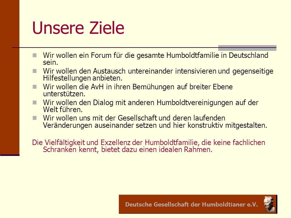 Deutsche Gesellschaft der Humboldtianer e.V.