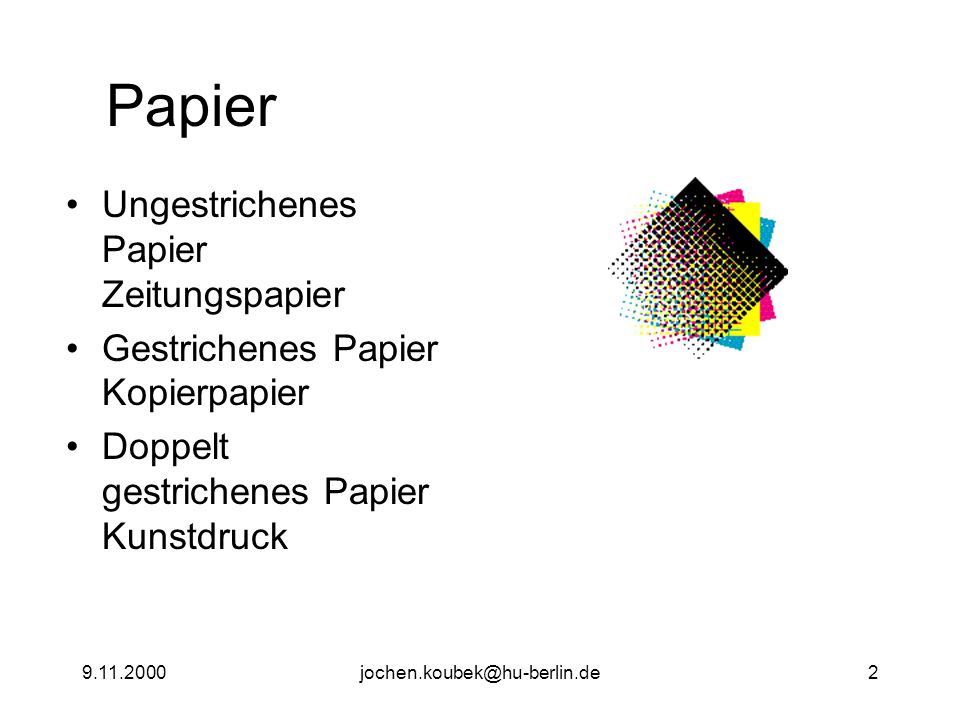 Papier Ungestrichenes Papier Zeitungspapier Gestrichenes Papier Kopierpapier Doppelt gestrichenes Papier Kunstdruck
