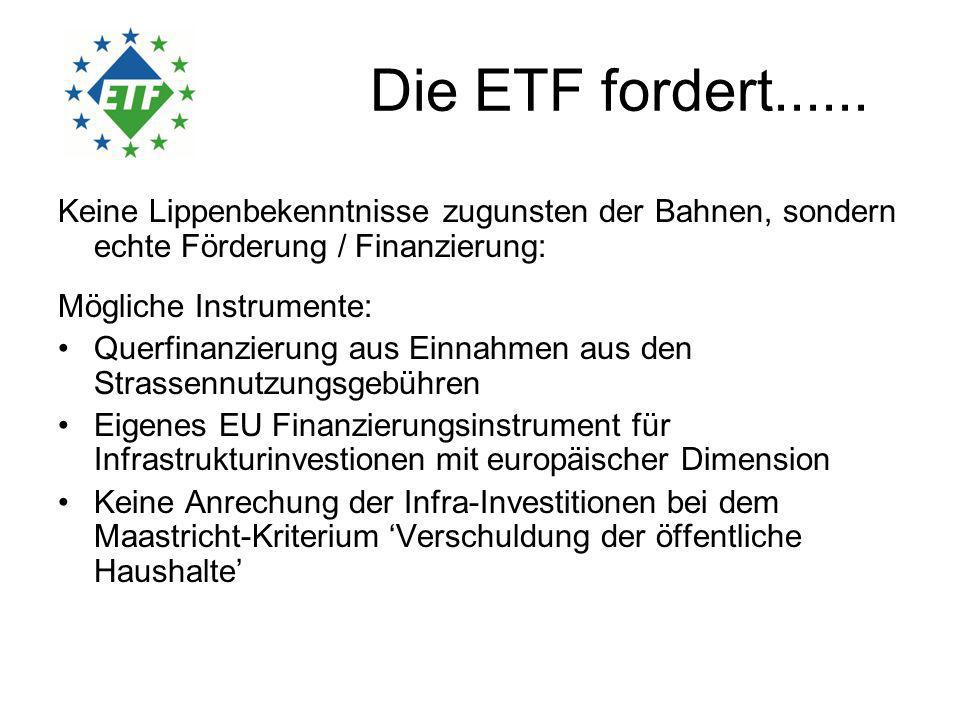 Die ETF fordert......